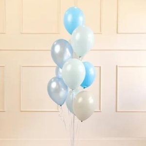 Ballonger, blå miks - 10 stk