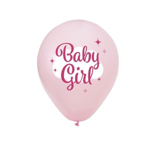 Ballonger dus rosa, Baby Girl - 8 stk