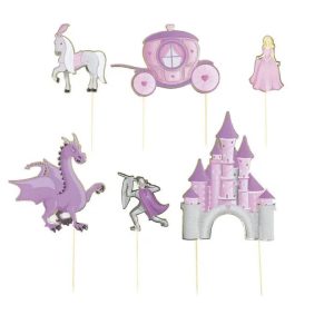 Kakepynt, Prinsesser - 6 deler