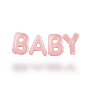 Folieballonger, Baby - Dus rosa