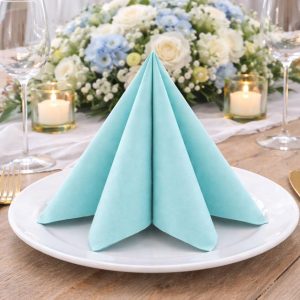 Servietter middag eksklusiv, himmelblå - 20 stk