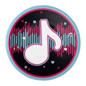 Papptallerkener 18cm, Tik Tok - 8 stk