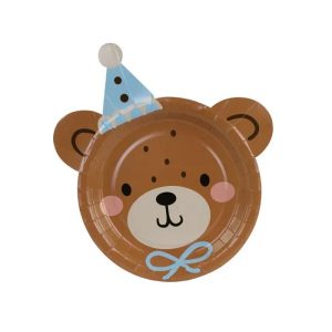 Papptallerkener, Teddybjørn – 6 stk