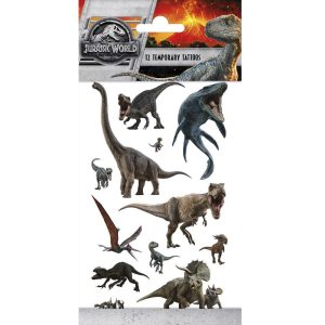 Midlertidige tatoveringer - Jurassic dinosaurer