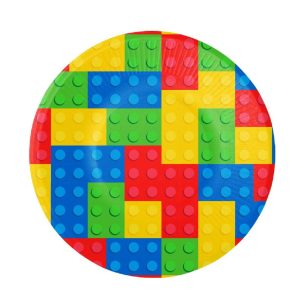 Papptallerkener, Byggeklosser - 8 stk