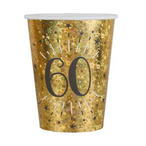 Pappkopper gull, 60 år – 10 stk