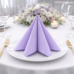 Servietter middag eksklusiv, lys lilla - 20 stk