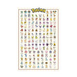 Plakat 61x91cm - 151 Pokémon
