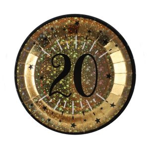 Papptallerkener, 20 år – 10 stk