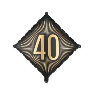 Folieballong diamant - 40 år