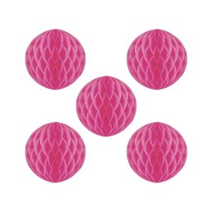 Honeycombs mini, 5cm rosa - 5 stk