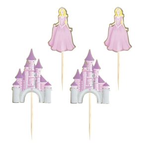 Cupcakepynt, Prinsesser - 10 stk