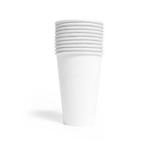 Snacksbeger 350ml, Hvit - 10 stk