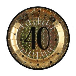 Papptallerkener, 40 år – 10 stk