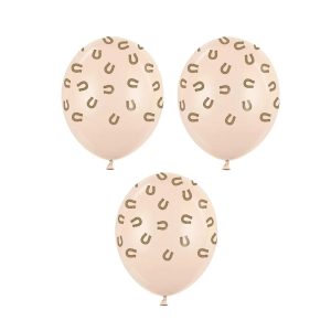 Ballonger dus rosa med stigbøyler - 6 stk