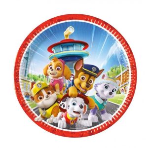 Papptallerkener 23cm, Paw patrol filmen - 8 stk