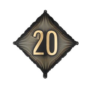 Folieballong diamant - 20 år