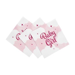 Servietter lunsj, Baby girl - 20 stk