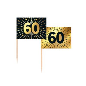 Cocktailpinner, 60 år - 50 stk