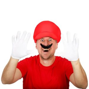 Rørlegger hatt og hansker - Rød