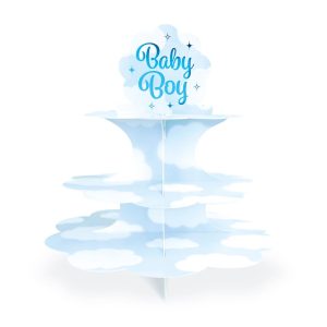 Snacks stativ 3 etasjer - Baby boy