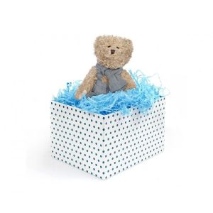 Gavefyll strimlet silkepapir - blå