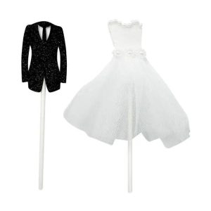 Kakepynt, Brudepar - 2 deler