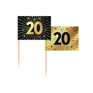 Cocktailpinner, 20 år - 50 stk