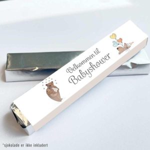 Kinder omslag, Babyshower, beige - 20 stk