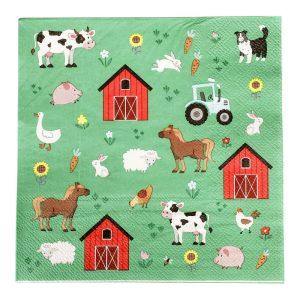 Servietter, på bondegården – 16 stk