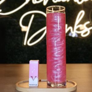 Drinkglitter stor (250 serveringer) - Rosa