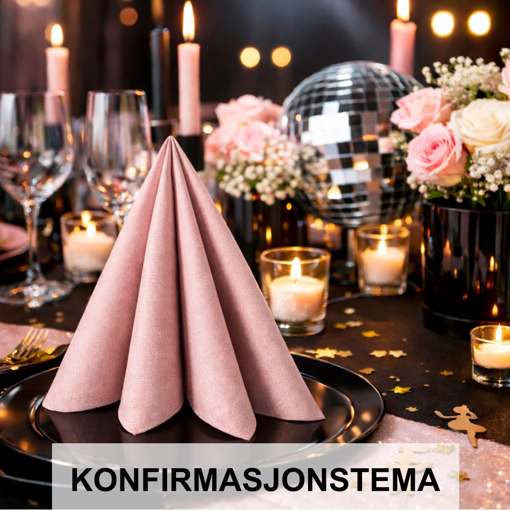 Konfirmasjonstema finner du hos Festutstyr.no