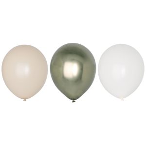 Ballonger, grønn miks - 6 stk