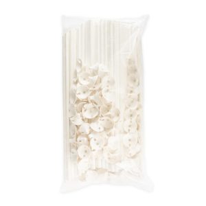 Ballongpinner hvit - 100 stk