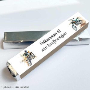 Kinder omslag, Konfirmasjon Motorcross - 20 stk