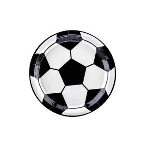 Papptallerkener fotball, 18 cm - 6 stk