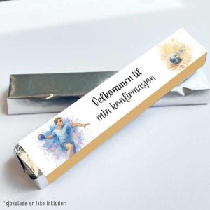 Kinder omslag, Konfirmasjon Håndball gutt - 20 stk