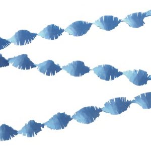 Girlander krepp, lys blå - 6 meter
