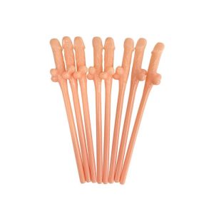 Penissugerør hardplast - 8 stk