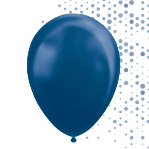 Ballonger, metallic mørk blå - 10 stk