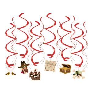 Hengende dekor, Pirater - 12 stk