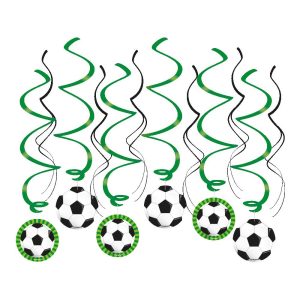 Hengende dekor, Fotball - 12 stk