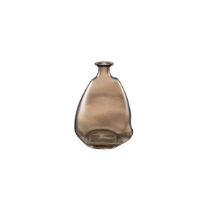 Liten vase, abstrakt høy - mokka