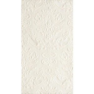 Servietter avlang, elegance perlemor hvit – 15 stk