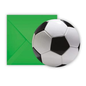 Invitasjoner bursdag, fotballer - 6 stk