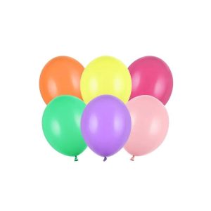Ballonger fargemiks, 12cm - 100 stk