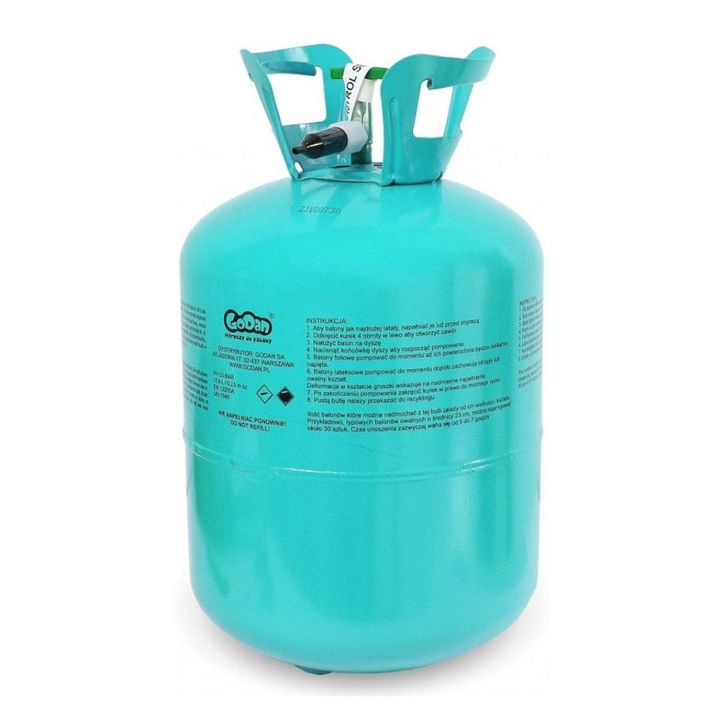 Heliumtank til 30 ballonger på 23cm