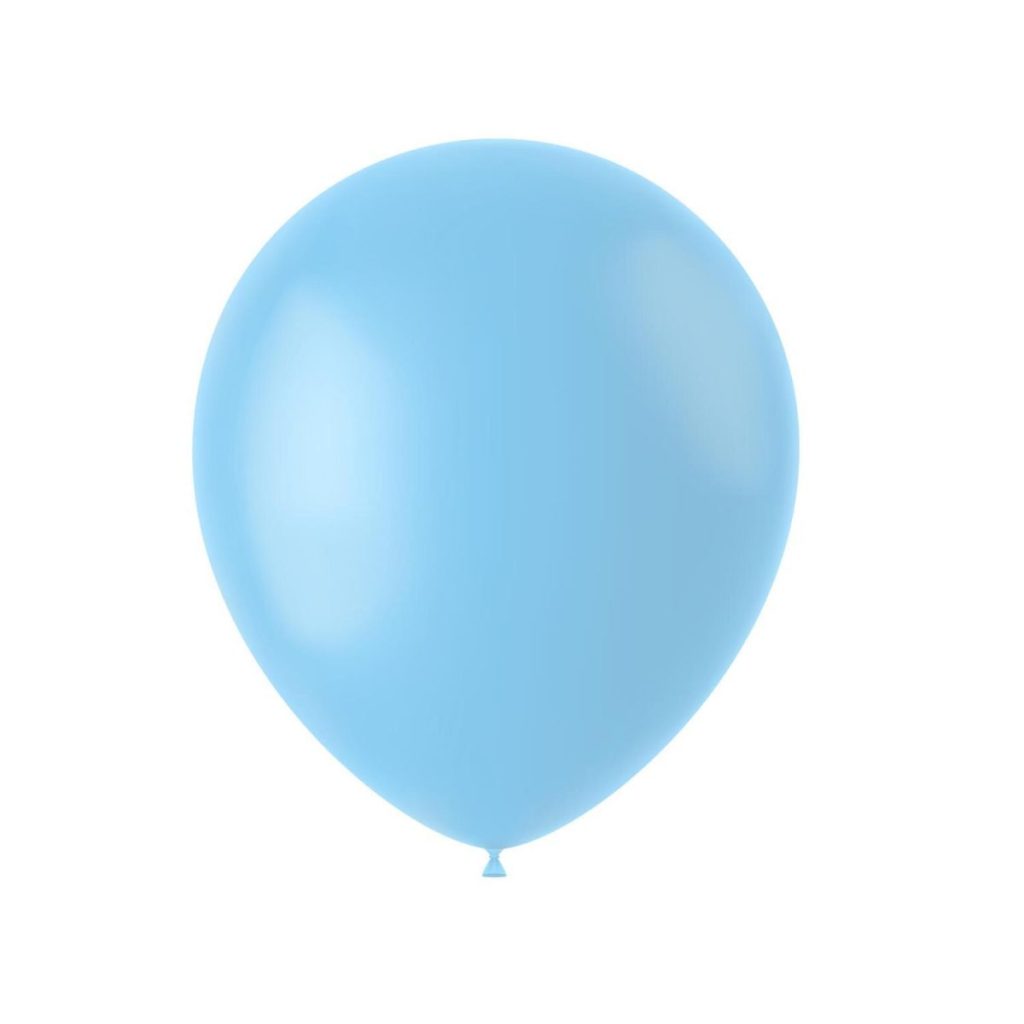 Ballonger 33cm, matt powder blue - 10 stk