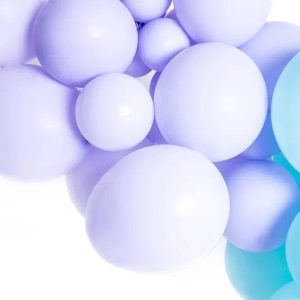 Ballonger, pastell dus lilla - 10 stk