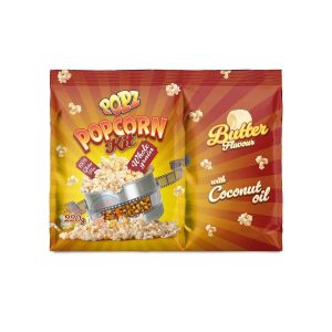 Popcorn mais, fett og salt - porsjonspakke stor